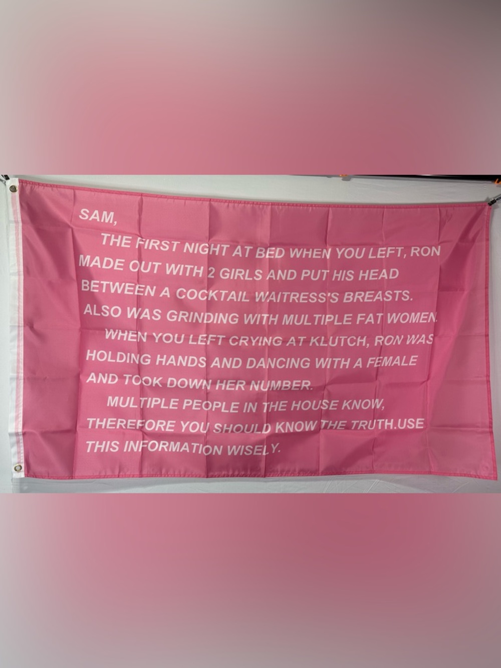Jersey Shore Letter To Sammi Flag 5x3Ft.